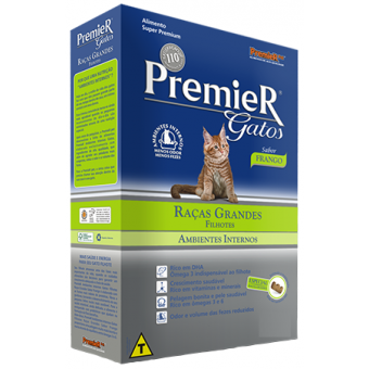 Premier Gatos Filhotes Raças Grandes Frango - 1,5 kg